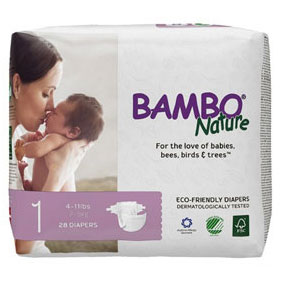 Bambo Nature Baby Diapers, NB, 28pcs