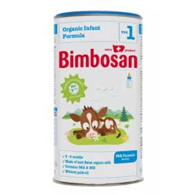 Bimbosan Organic Infant Formula, Stage 1, 400g