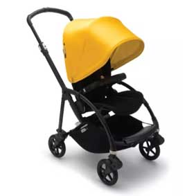 Bugaboo Bee 6 Stroller Complete, Black, Lemon Yellow
