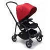 Bugaboo Bee 6 Stroller Complete, Black, Red