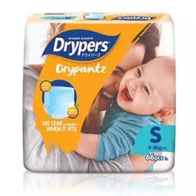 Drypers DryPantz, S, 66pcs