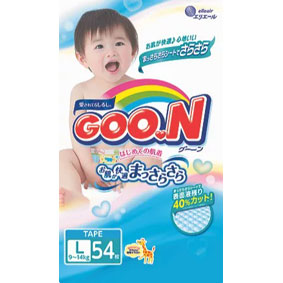 Goo.N Diapers Japan version, L, 54pcs