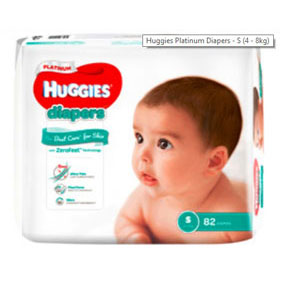 Huggies Platinum Diapers, S, 82pcs