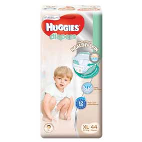 Huggies Platinum Diapers, XL, 44pcs