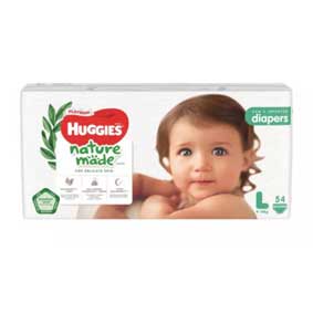 Huggies Platinum Naturemade Diapers, L, 54pcs