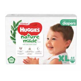 Huggies Platinum Naturemade Diapers, XL, 44pcs