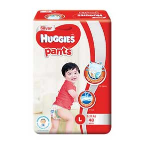Huggies Silver Pants, L, 48pcs