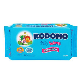 Kodomo Baby Wipes, Refreshing, 70s