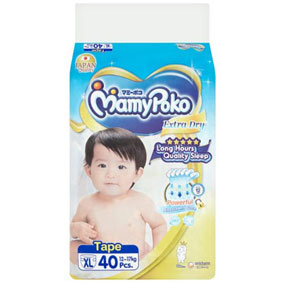 MamyPoko Extra Dry, XL, 40pcs