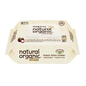 Natural Organic Premium Embossing Baby Wipes, Portable, 30s