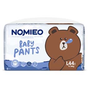 Nomieo Baby Pants, L, 44pcs