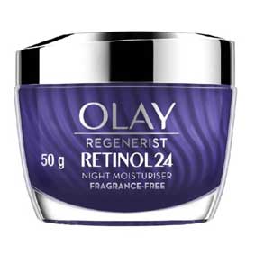 Olay Regenerist Retinol24 Night Moisturiser, Fragrance-Free, 50g