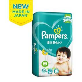 Pampers Baby Dry Diaper, M, 64pcs