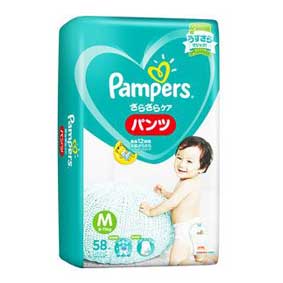 Pampers Baby Dry Pants, M, 58pcs
