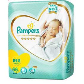 Pampers Premium Care Diaper, NB, 66pcs