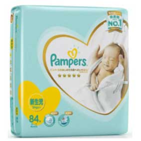 Pampers Premium Care Diaper, NB, 84pcs