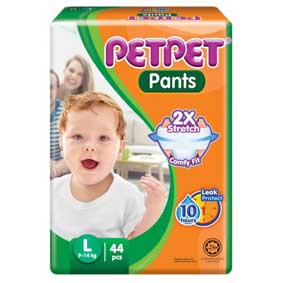 PetPet Pants, L, 44pcs