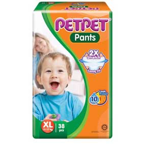 PetPet Pants, XL, 38pcs