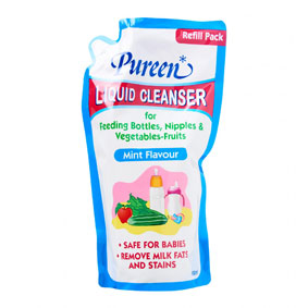 Pureen Liquid Cleanser, Mint Flavour, Refill, 600ml