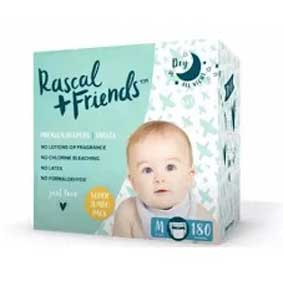 Rascal + Friends Diapers, M, 60pcs