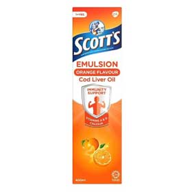 Scott's Emulsion Cod Liver Oil, Orange, 400ml