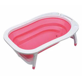 Shears Foldable Baby Bath Tub, Pink