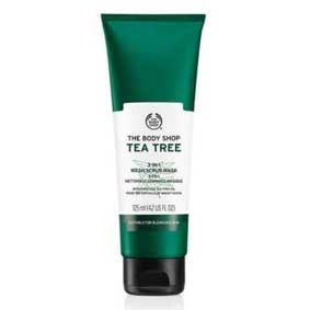 The Body Shop Tea Tree 3-in-1 Wash Scrub Mask, 125ml